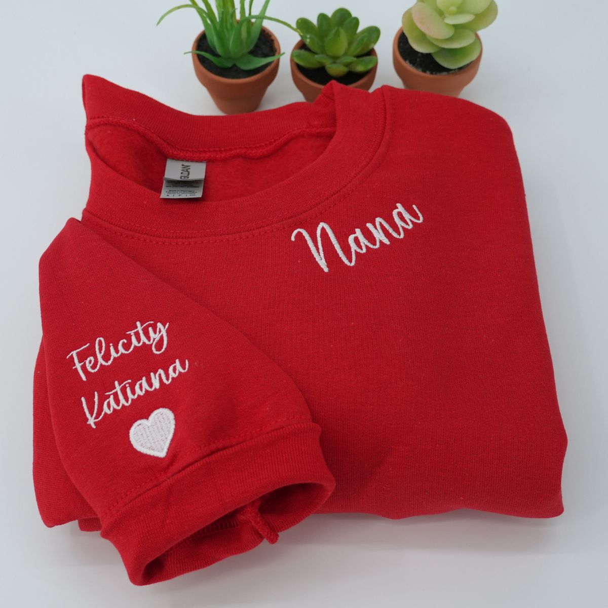Embroidered Nana Hoodie with Kids Names - Grandma Gift
