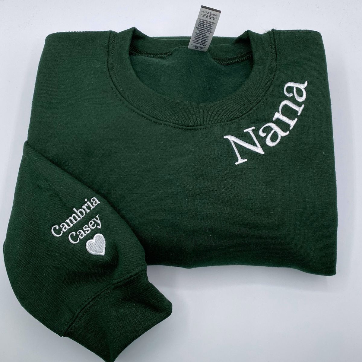 Embroidered Nana Hoodie with Kids Names - Grandma Gift