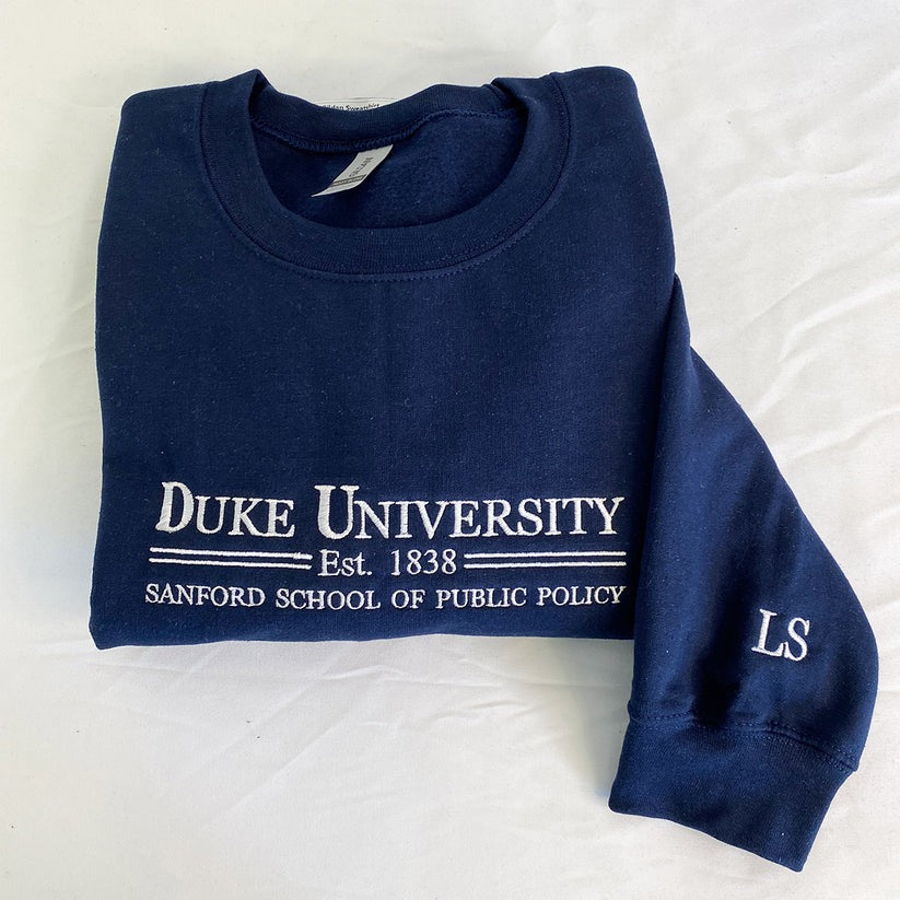 Embroidered University Alumni Hoodie with School Name & Year - College Gift