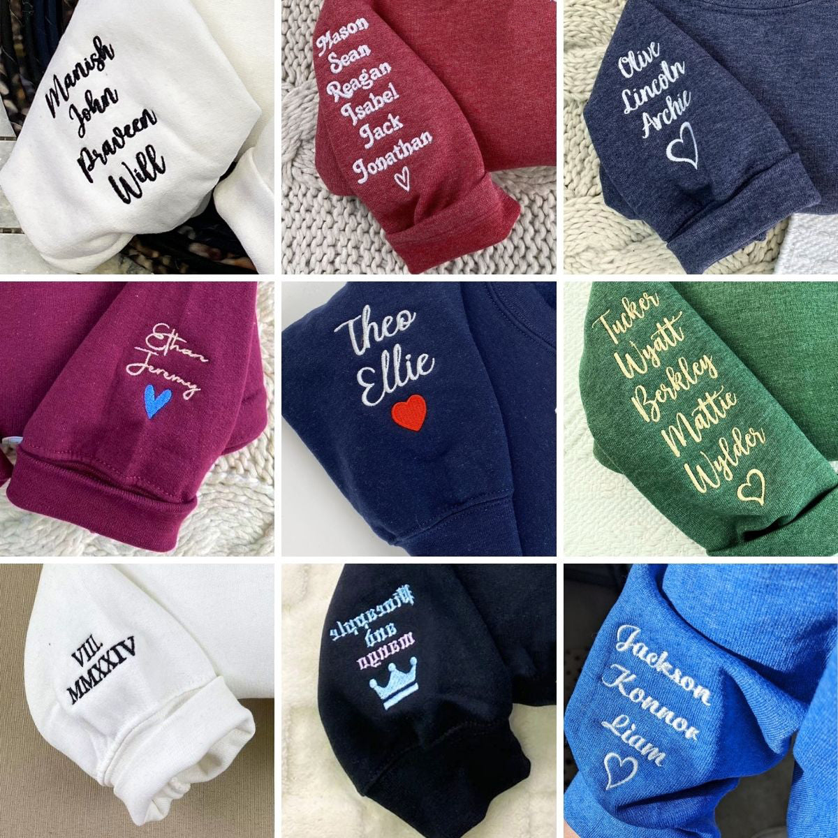 Embroidered College Floral Letter Hoodie - University Freshman Gift