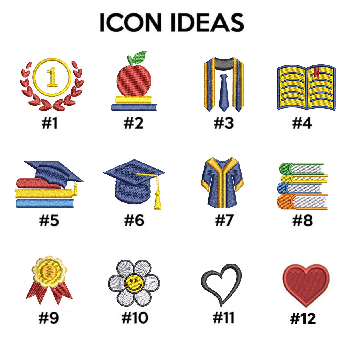 Embroidered University Hoodie - College Student Gift